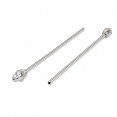 Kegelschmiernippel DIN 71412 A M8 x 1,0 mit Verlängerungsrohr 120mm Stahl verzinkt