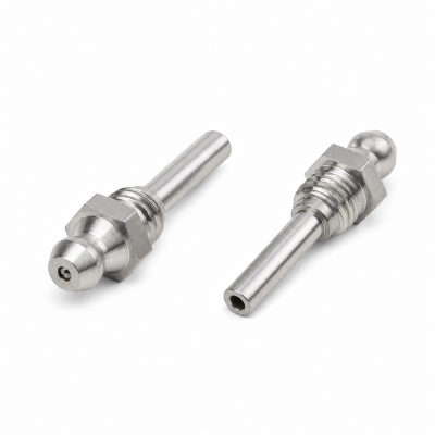 Kegelschmiernippel DIN 71412 A M8 x 1,25 mit Verlängerungsrohr 22mm Stahl verzinkt