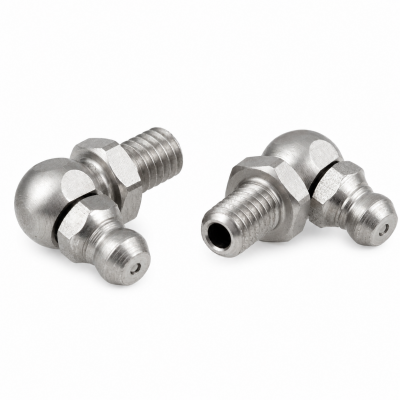 Kegelschmiernippel DIN 71412 C (H3) M6 x 1,0 Gewindelänge 8mm Edelstahl V2A