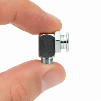 Flachschmiernippel DIN 3404 M1 (Ø16mm) M10 x 1,0 90° Winkel Stahl verzinkt