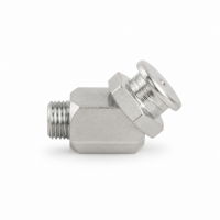Flachschmiernippel DIN 3404 M1 (Ø16mm) M10 x 1,0 45° Winkel Stahl verzinkt