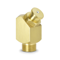 Flachschmiernippel DIN 3404 M4 (Ø10mm) M10 x 1,0 45° Winkel Messing