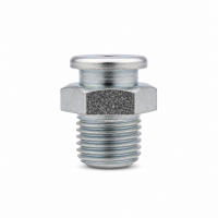 Flachschmiernippel DIN 3404 M1 R 1/4" Stahl verzinkt mit Stabventil
