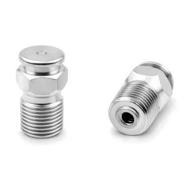 Flachschmiernippel DIN 3404 M22 NPT 1/2" Stahl verzinkt mit Stabventil 60°