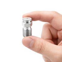 Flachschmiernippel DIN 3404 M22 NPT 1/2" Stahl verzinkt mit Stabventil 60°