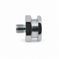 Flachschmiernippel DIN 3404 T1B 1/4" UNF Stahl verzinkt