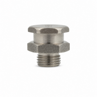 Flachschmiernippel DIN 3404 T1B M10 x 1,0 Edelstahl V2A