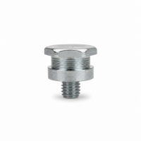Flachschmiernippel DIN 3404 T1 1/4" UNF Stahl verzinkt