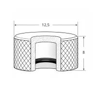 Aluminium-Schutzkappen für Kegelschmiernippel rot eloxiert