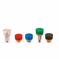 Rote Aluminium-Schutzkappen für Flachschmiernippel