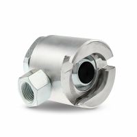 Schiebekupplung mit Gummidichtung für Flachschmiernippel M22 (Ø22mm)