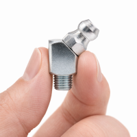 Kegelschmiernippel DIN 71412 B (H2) M6 x 0,75 4-kant Stahl verzinkt