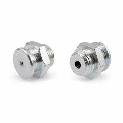 Flachschmiernippel DIN 3404 M1 (Ø16mm) R 1/4" Stahl verzinkt
