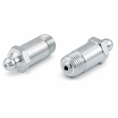 Kegelschmiernippel DIN 71412 A (H4) 31mm mit Schaft 1/8" NPT Stahl verzinkt